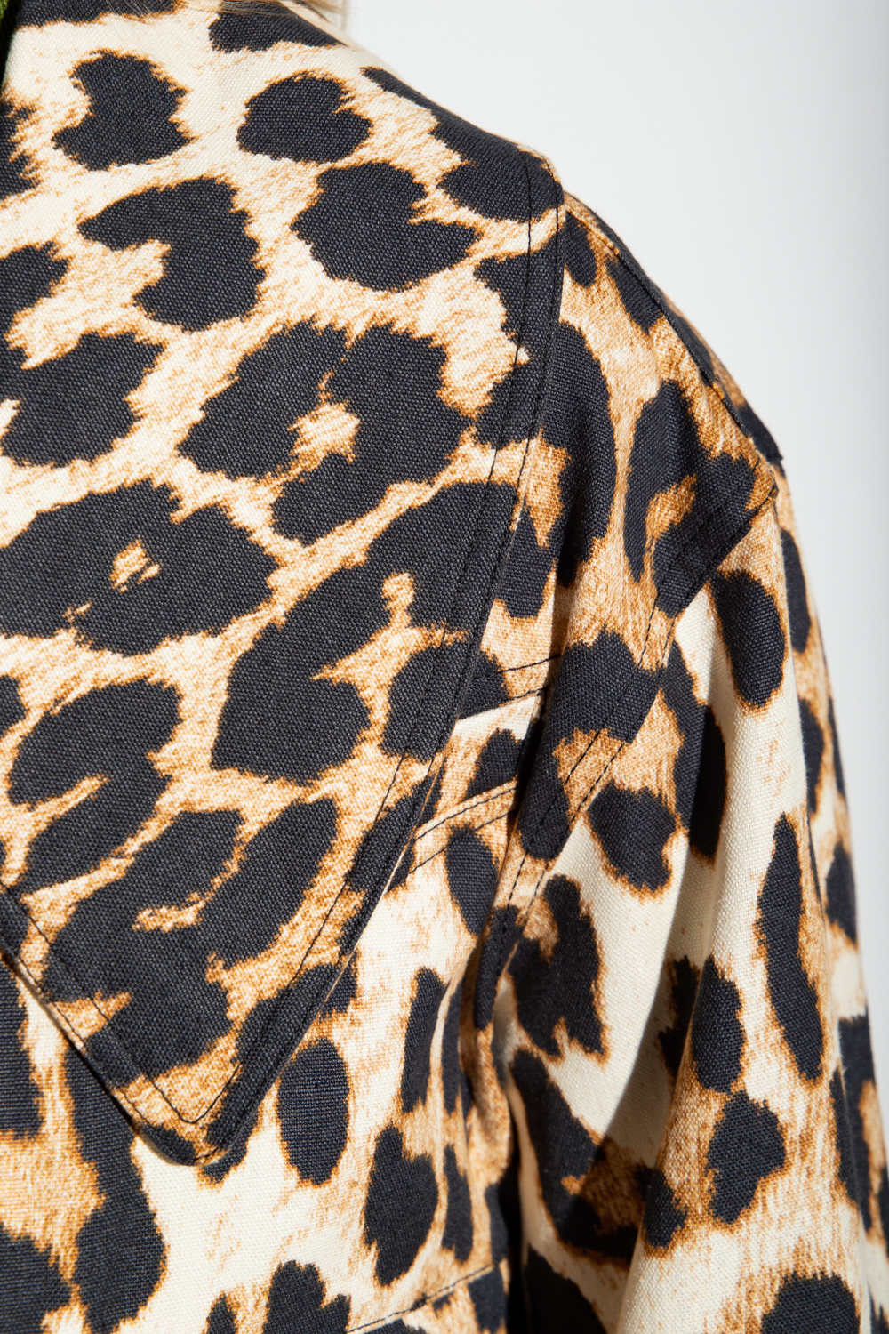Leopard print jacket Ganni - SchaferandweinerShops Japan